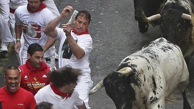 Los encierros se estrenan con un herido por asta de toro