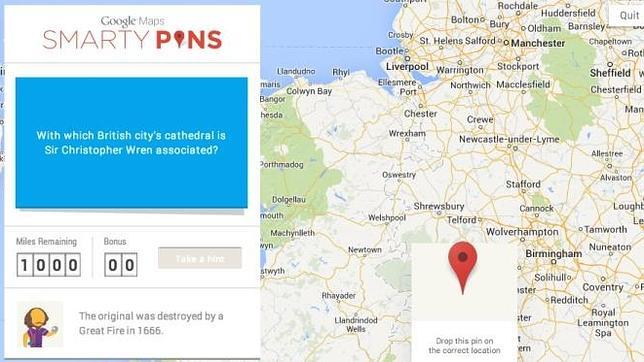 Smarty Pins: el juego de conocimientos de Google Maps