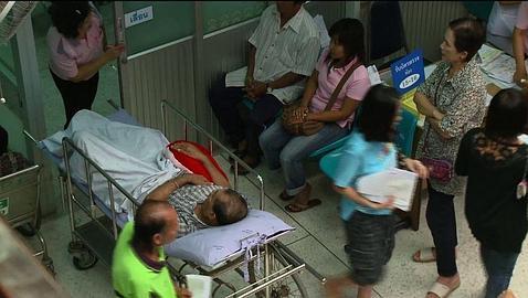 Hospital en Tailandia en un brote de dengue