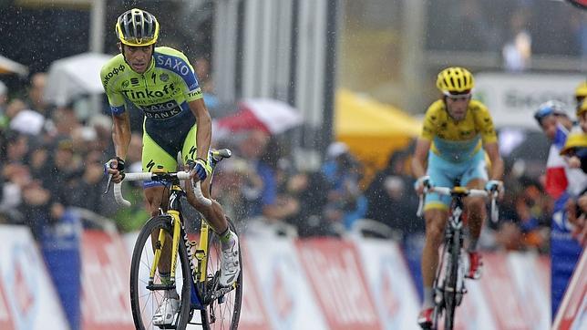 Contador: «La etapa ha sido mejor imposible»