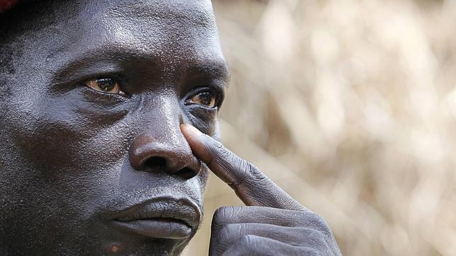 El comandante Caesar Achellam del LRA cuando fue capturado (2012) en una de las operaciones contra el Ejército de Resistencia del Señor