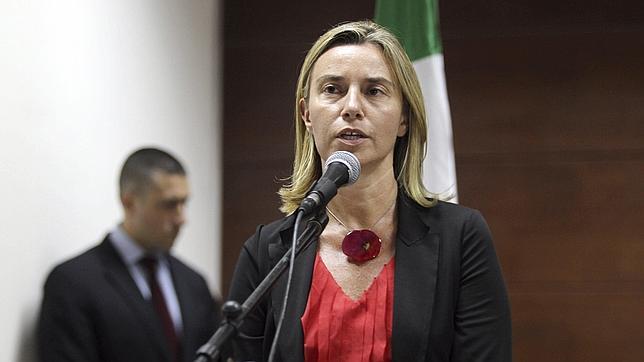 La ministra italiana de Asuntos Exteriores, Federica Mogherini