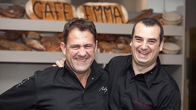 Michel Sarran y Romain Fornell, responsables del Cafe Emma