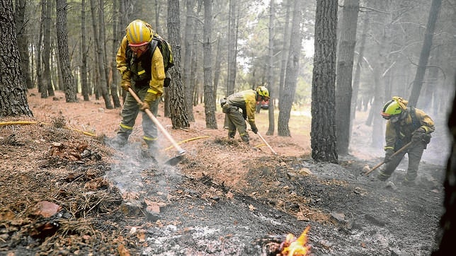 La UME se muestra «moderadamente optimista» ante los incendios de Guadalajara
