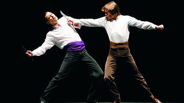 Joaquín Mulero y Adrián Galia, en «Bodas de sangre»