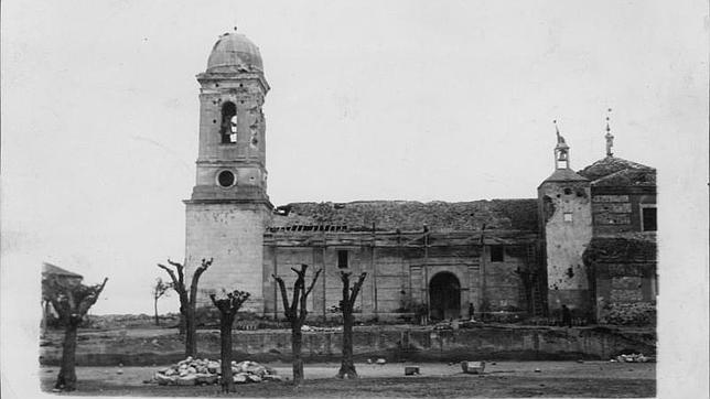 La iglesia de Brunete, tras los combates