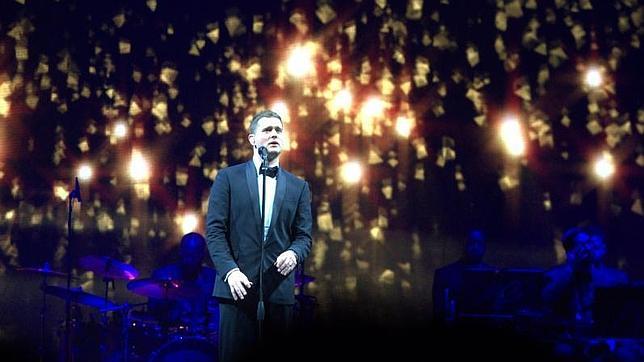 Michael Bublé, en su concierto en el Palacio de los Deportes de Madrid el 31 de enero