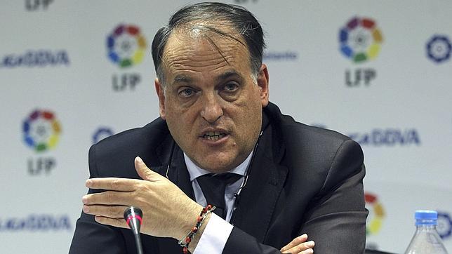 Tebas: «Sospecho que Racing y Murcia no lo tienen fácil»