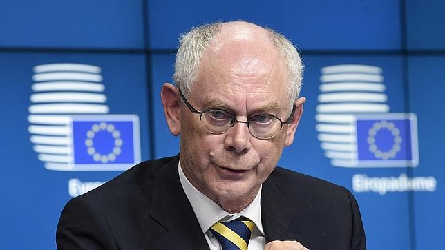 El presidente saliente del Consejo Europeo, Van Rompuy