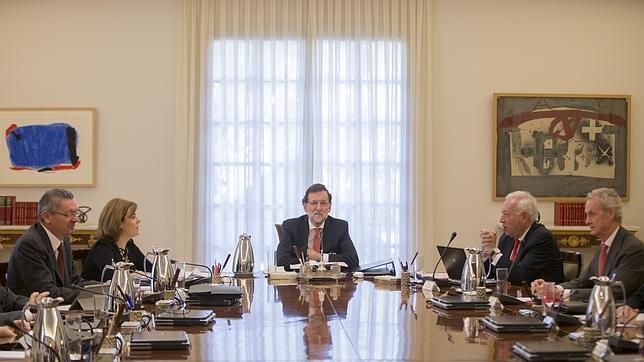 Reunion del Consejo de Ministros presidido por Mariano Rajoy