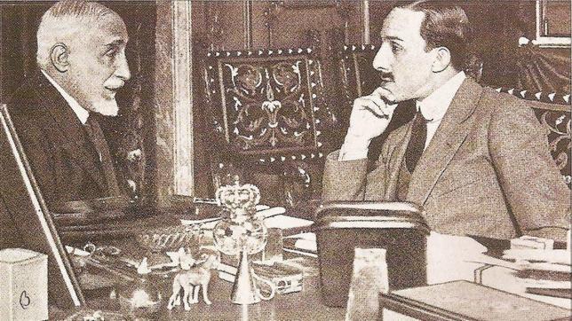 Alfonso XIII y Francisco Cambó