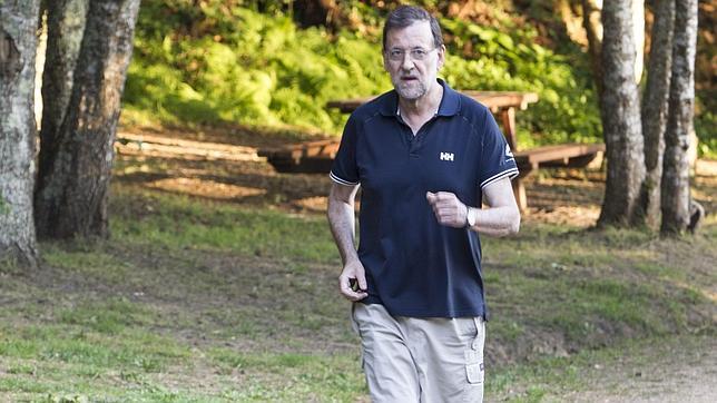 El presidente Rajoy aprovecha sus vacaciones para mantenerse en forma