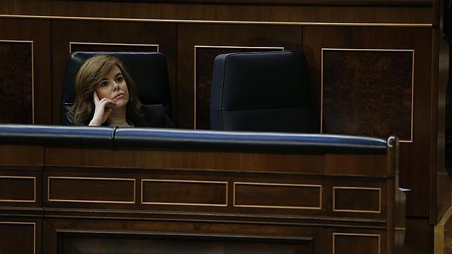 Soraya Sáenz de Santamaría, cuando era diputada en la oposición durante el Gobierno de Zapatero