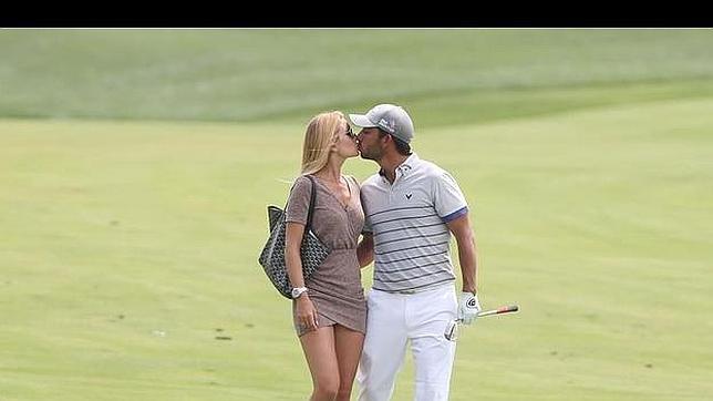 Los jugadores españoles, relajados ante el último grande del año