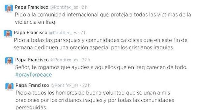 El Papa Francisco: «Proteged a todas las víctimas de la violencia en Irak»