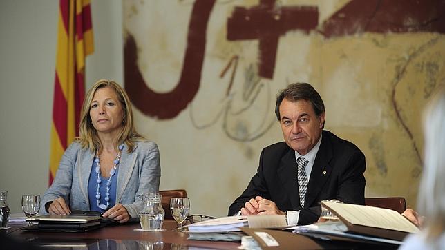 Joana Ortega y Artur Mas