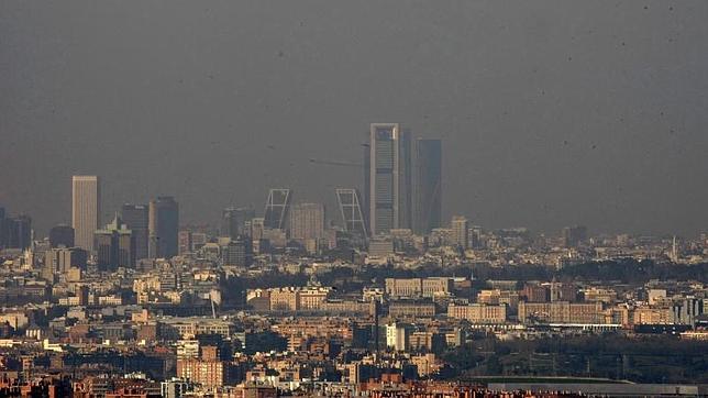 Imagen del Madrid contaminado desde el Cerro de los Ángeles