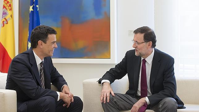 Primera reunión de Mariano Rajoy y Pedros Sanchez en el Palacio de la Moncloa