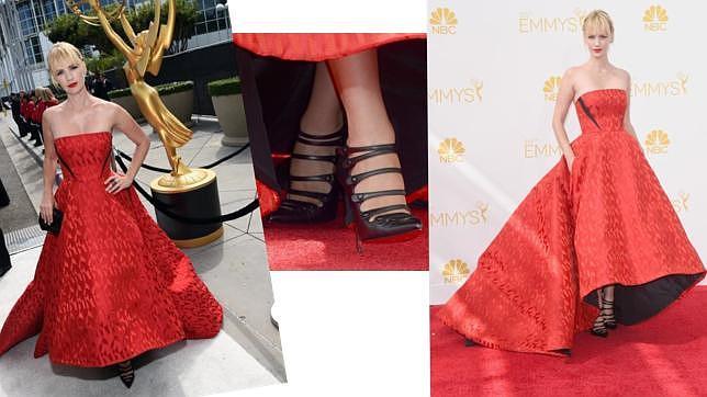 January Jones con un vestido de Prabal Gurung