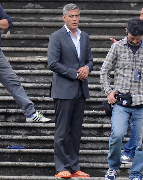 George Clooney, en chanclas antes de dar el «sí, quiero»