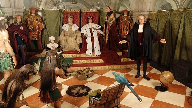 Escena de la llegada de Colón a España tras descubrir el Nuevo Mundo