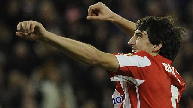 San José celebra un gol con el Athletic