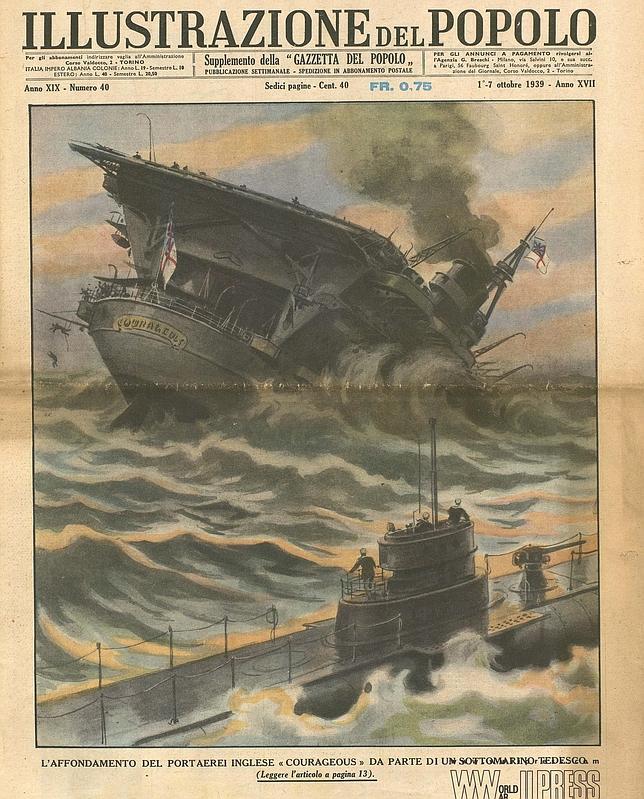 Hundimiento del «Courageus»