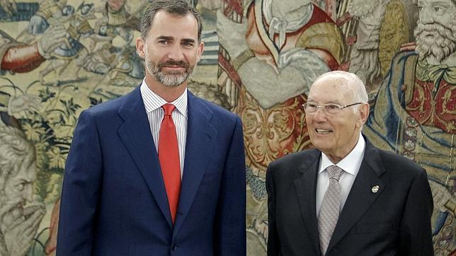 Audiencia del Rey con los presidentes del Consejo de Estado y del Tribunal de Cuentas