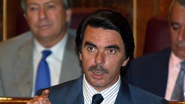 José María Aznar en un pleno del Congreso cuando era presidente