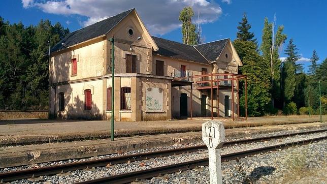 Estación de tren de Riaza, en la provincia de Segovia