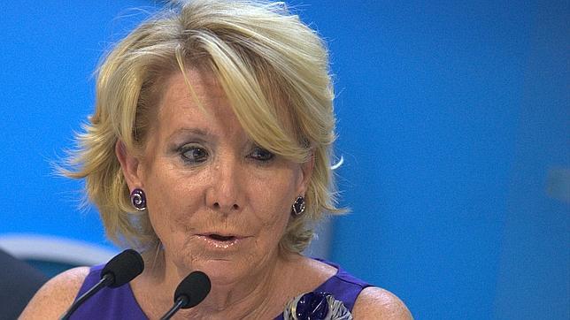Esperanza Aguirre: «Yo no le he pedido a Ana Botella que se lo piense»