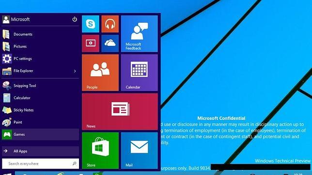 Filtran imágenes de la nueva interfaz de Windows 9