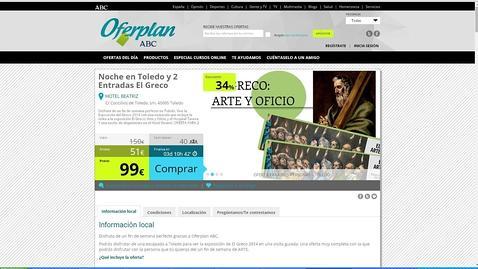 Oferplan de ABC ofrece una noche de hotel y entradas al Greco por 99 euros