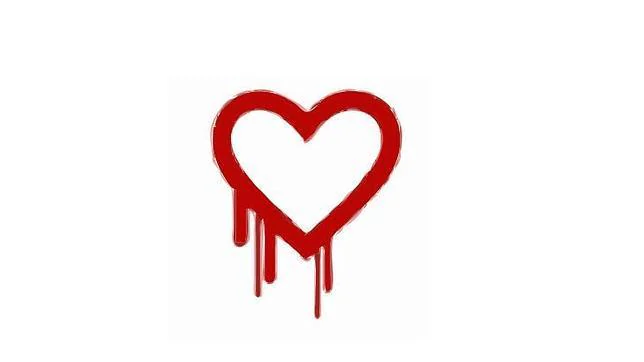 El logo del Heartbleed, el fallo descubierto en abril
