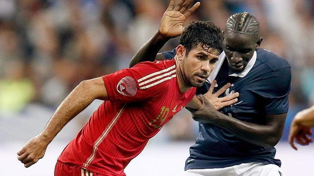 Diego Costa, en un partido de España contra Francia