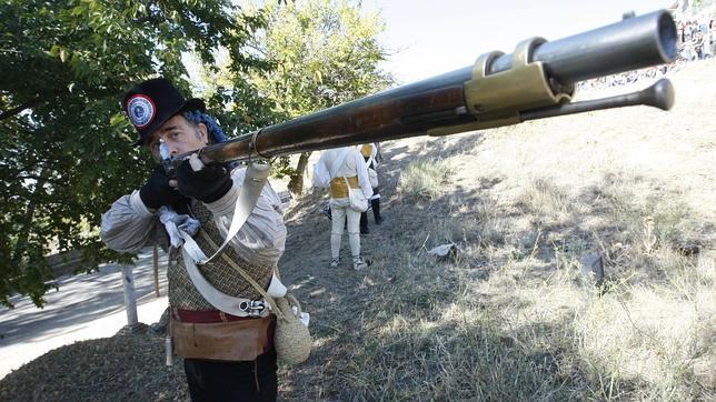 Reconstrucción de la Guerra de la Independencia en el pueblo madrileño de Colmenar de Oreja