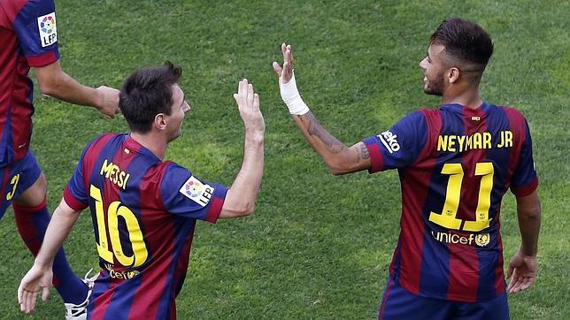 Dos chispazos de Messi y Neymar acaban con el Rayo