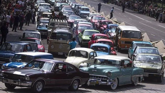 La espectacular caravana recorrió las calles de Ciudad de México