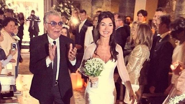 Roberto Cavalli, un orgulloso padrino en la boda de su hija Cristiana
