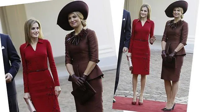 Los estilismos de las reinas Letizia y Máxima a examen