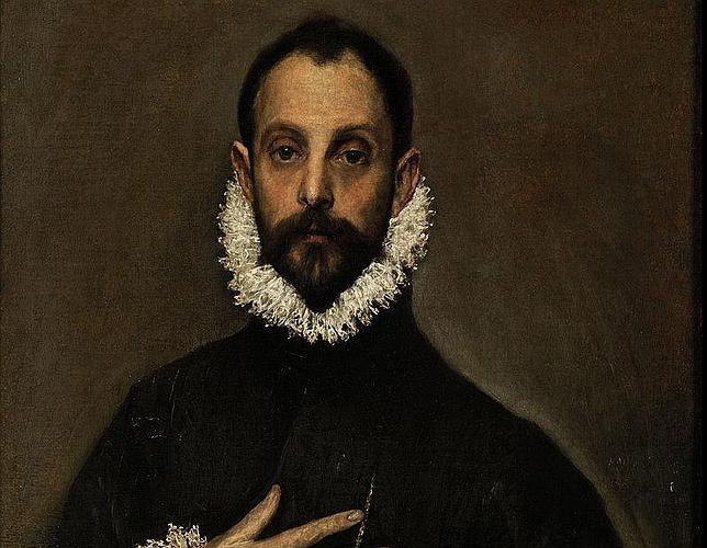 «El caballero de la mano en el pecho», pintado por el Greco