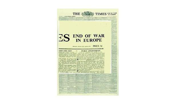 La primera plana de «The Times» y el final de la guerra en Europa