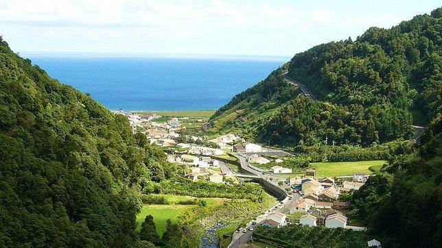 Pueblo de Faial de Teirra, en la isla de San Miguel