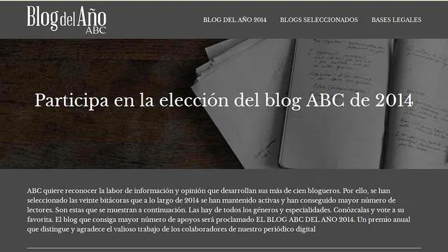 Participe en la elección del blog del año ABC