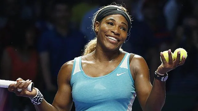 Serena Williams, tras uno de sus puntos