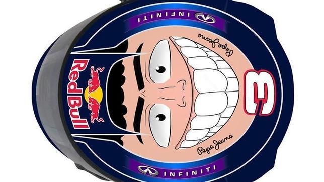 El divertido casco que Daniel Ricciardo llevará en Abu Dhabi