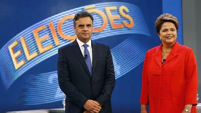 Aécio Neves gana por puntos el debate final de campaña en Brasil