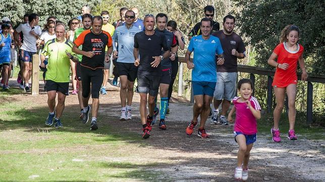 Clase con Chema Martínez en el nuevo circuito de «runnig» de Las Rozas