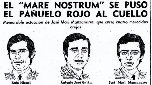 Fragmento de la página publicada en ABC sobre el triunfo del diestro en San Fermines ese año