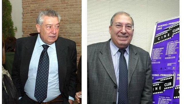 El periodista José Ponos y Felipe Hernández Ponos, director del Cine-Club Municipal